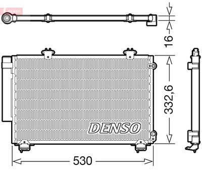 Condenser, air conditioning DENSO DCN50060