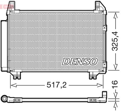 Condenser, air conditioning DENSO DCN50101
