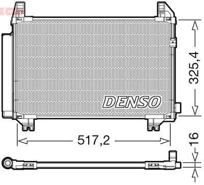 Condenser, air conditioning DENSO DCN50107