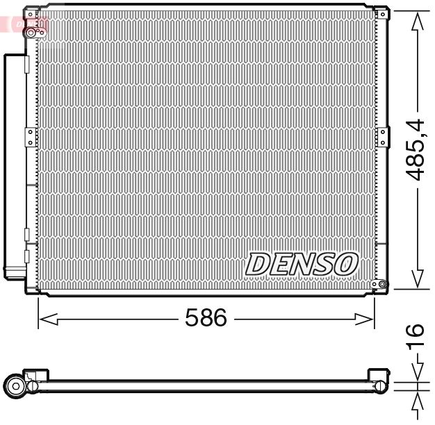 DENSO DCN50113 Condenser, air conditioning