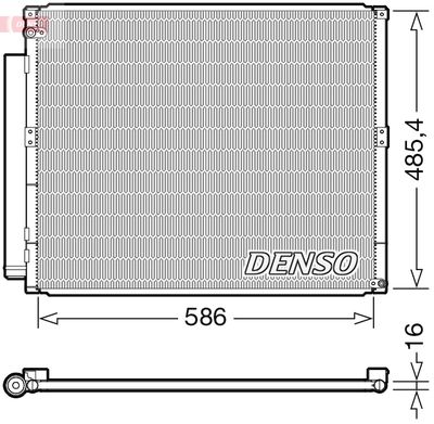 Condenser, air conditioning DENSO DCN50113