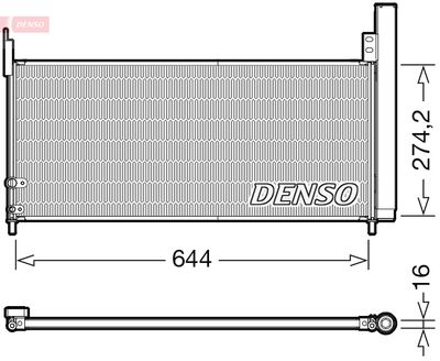 Condenser, air conditioning DENSO DCN50116