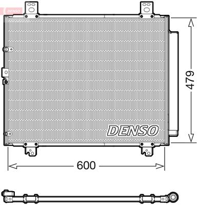 Condenser, air conditioning DENSO DCN50118