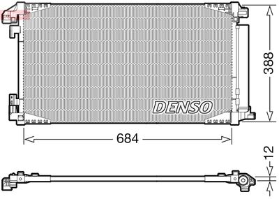 Condenser, air conditioning DENSO DCN50119