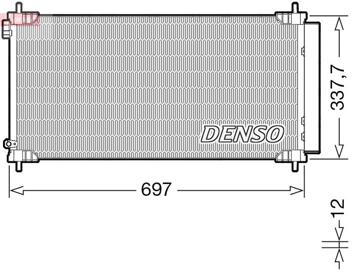 DENSO DCN50120 Condenser, air conditioning