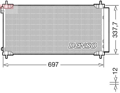 Condenser, air conditioning DENSO DCN50120