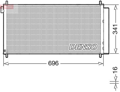 Condenser, air conditioning DENSO DCN50121