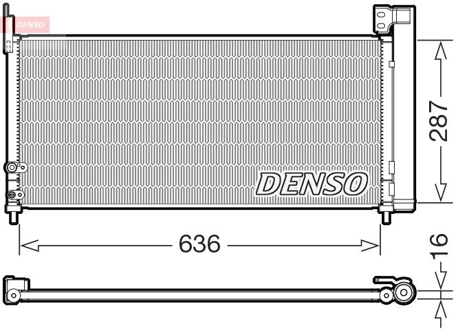 DENSO DCN50122 Condenser, air conditioning