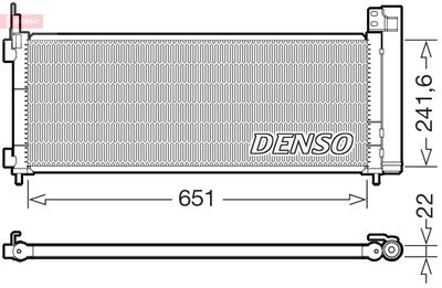 Condenser, air conditioning DENSO DCN50123