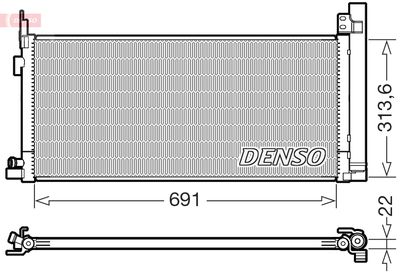 Condenser, air conditioning DENSO DCN50124