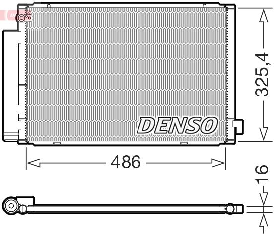 DENSO DCN50125 Condenser, air conditioning