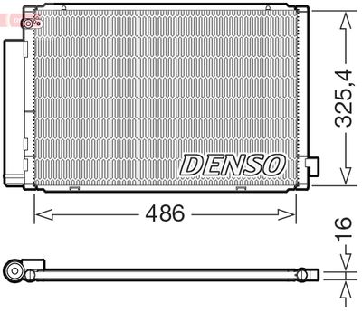 Condenser, air conditioning DENSO DCN50125