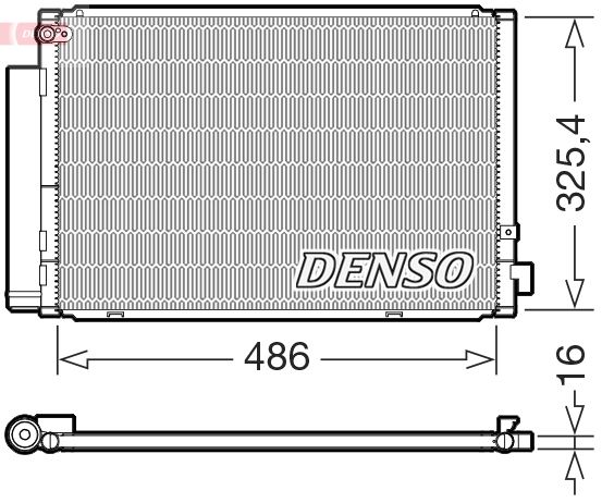 DENSO DCN50126 Condenser, air conditioning