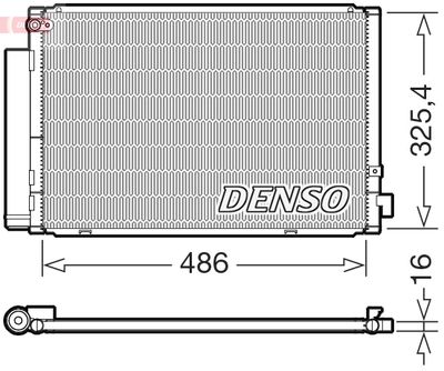 Condenser, air conditioning DENSO DCN50126