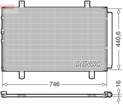 Condenser, air conditioning DENSO DCN50127
