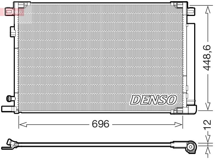 DENSO DCN50128 Condenser, air conditioning