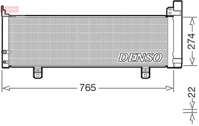 Condenser, air conditioning DENSO DCN50129