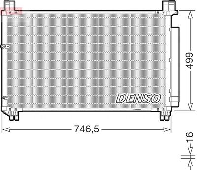 Condenser, air conditioning DENSO DCN50131