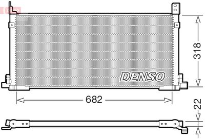 Condenser, air conditioning DENSO DCN50135