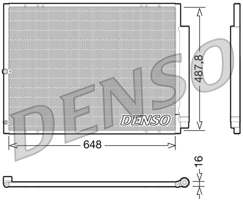 DENSO DCN51001 Condenser, air conditioning