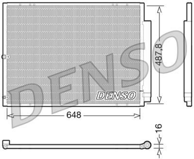 Condenser, air conditioning DENSO DCN51001