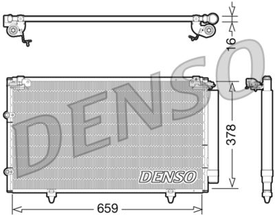 Condenser, air conditioning DENSO DCN51003