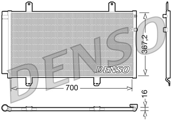 DENSO DCN51004 Condenser, air conditioning