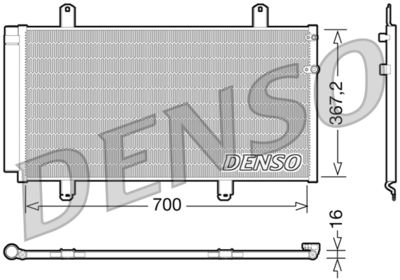 Condenser, air conditioning DENSO DCN51004