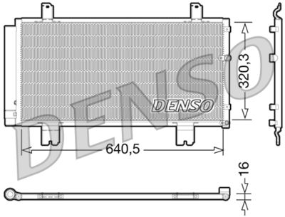 Condenser, air conditioning DENSO DCN51007