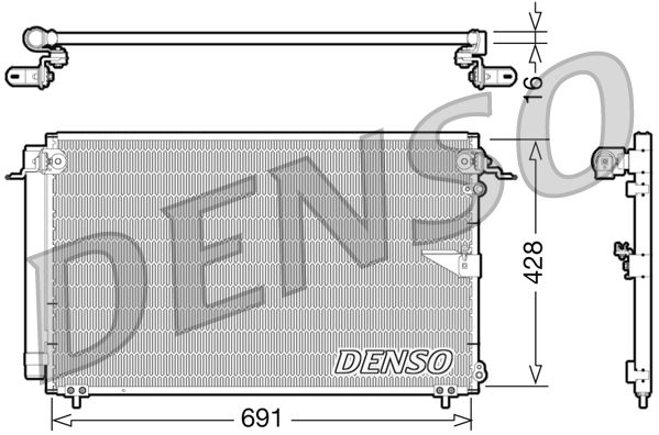 DENSO DCN51008 Condenser, air conditioning