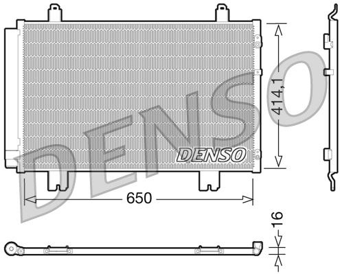 DENSO DCN51009 Condenser, air conditioning