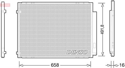 Condenser, air conditioning DENSO DCN51010