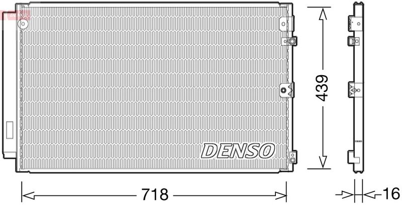 DENSO DCN51011 Condenser, air conditioning