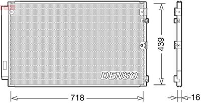 Condenser, air conditioning DENSO DCN51011