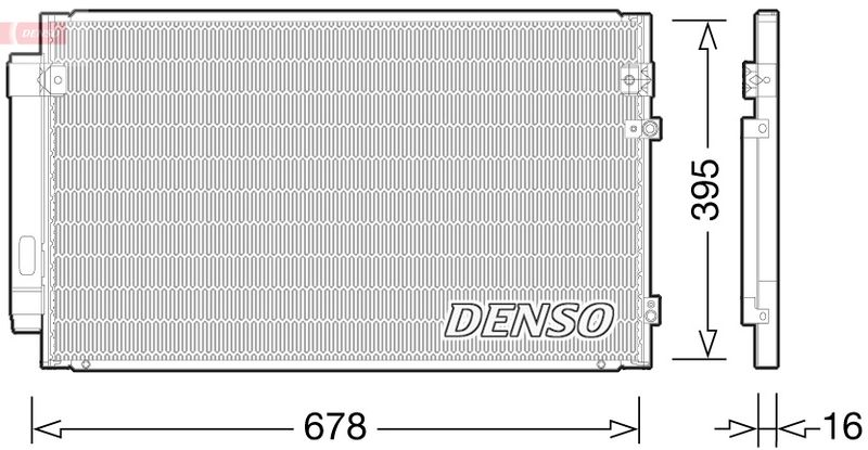 DENSO DCN51012 Condenser, air conditioning
