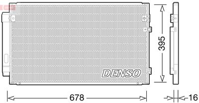 Condenser, air conditioning DENSO DCN51012