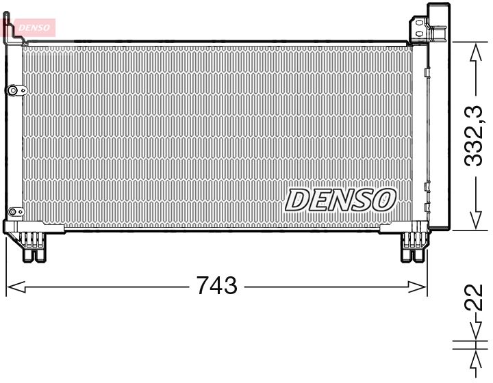 DENSO DCN51014 Condenser, air conditioning