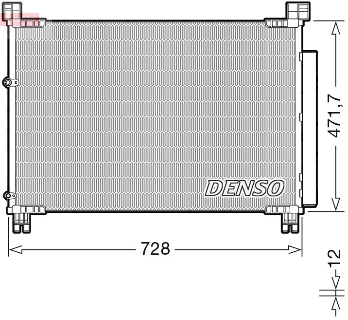DENSO DCN51015 Condenser, air conditioning