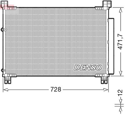 Condenser, air conditioning DENSO DCN51015