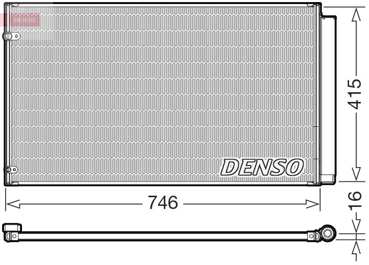 DENSO DCN51017 Condenser, air conditioning