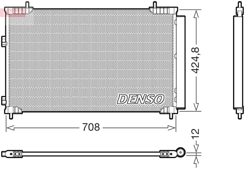 DENSO DCN51018 Condenser, air conditioning