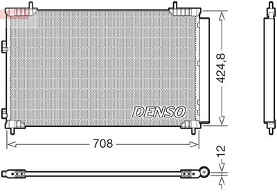 Condenser, air conditioning DENSO DCN51018