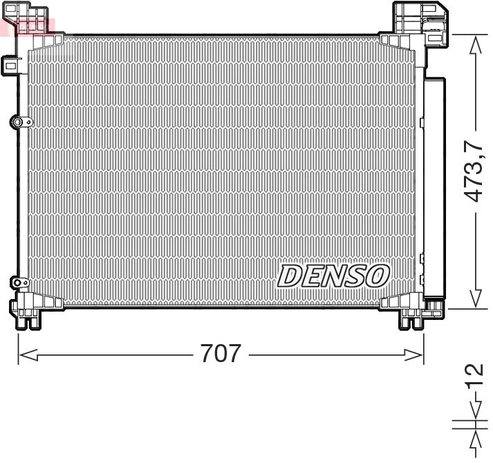 DENSO DCN51020 Condenser, air conditioning