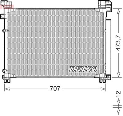 Condenser, air conditioning DENSO DCN51020