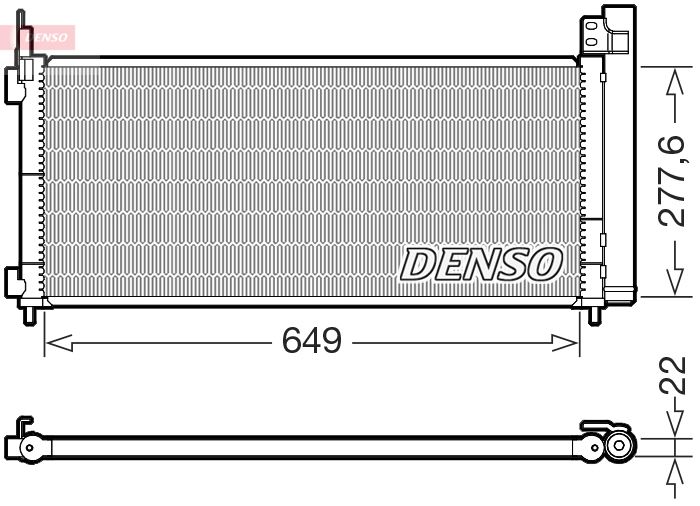 DENSO DCN51021 Condenser, air conditioning