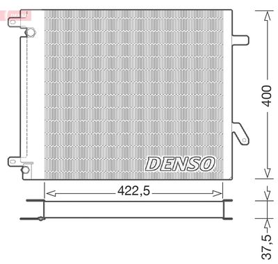 Condenser, air conditioning DENSO DCN99000