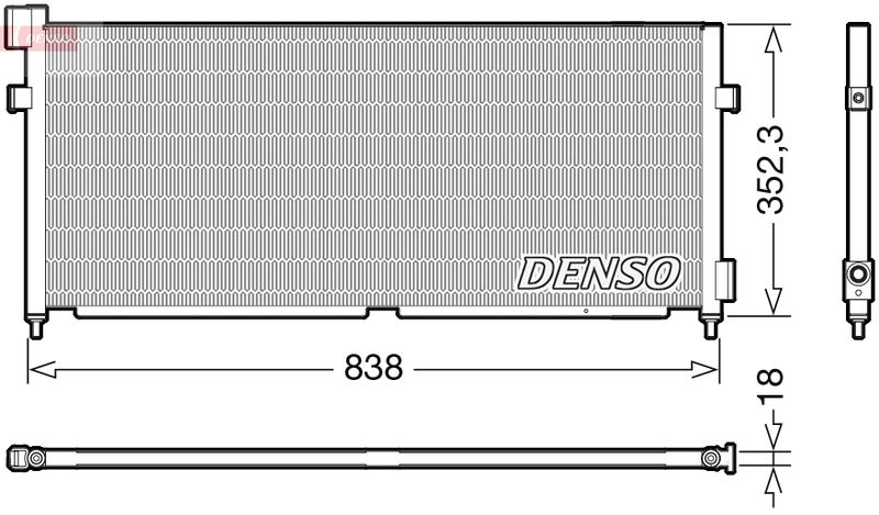 DENSO DCN99052 Condenser, air conditioning