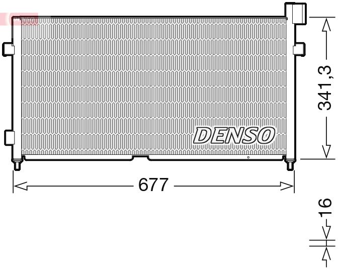DENSO DCN99056 Condenser, air conditioning