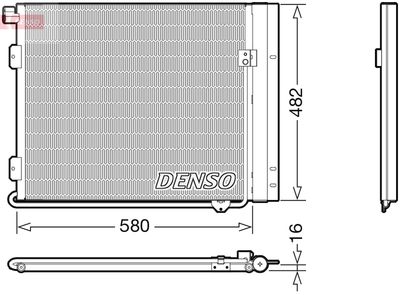 Condenser, air conditioning DENSO DCN99061