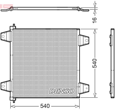 Condenser, air conditioning DENSO DCN99065